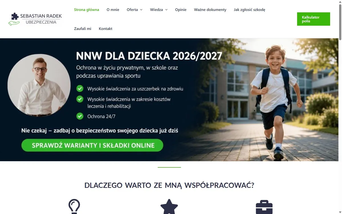 Strona radekubezpieczenia.pl