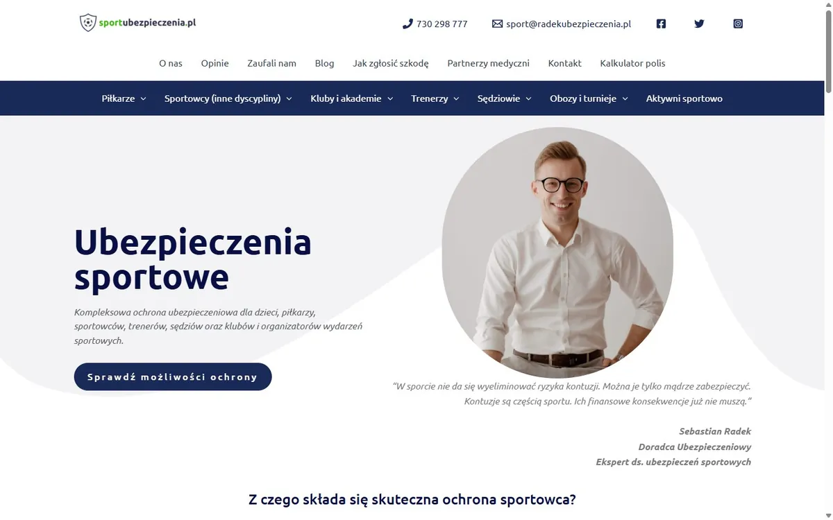 Strona sportubezpieczenia.pl